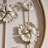 Metal Floral Wall Decor with Round Frame and Vertical Stem Design for Living Room Bedroom Wall Sculpture