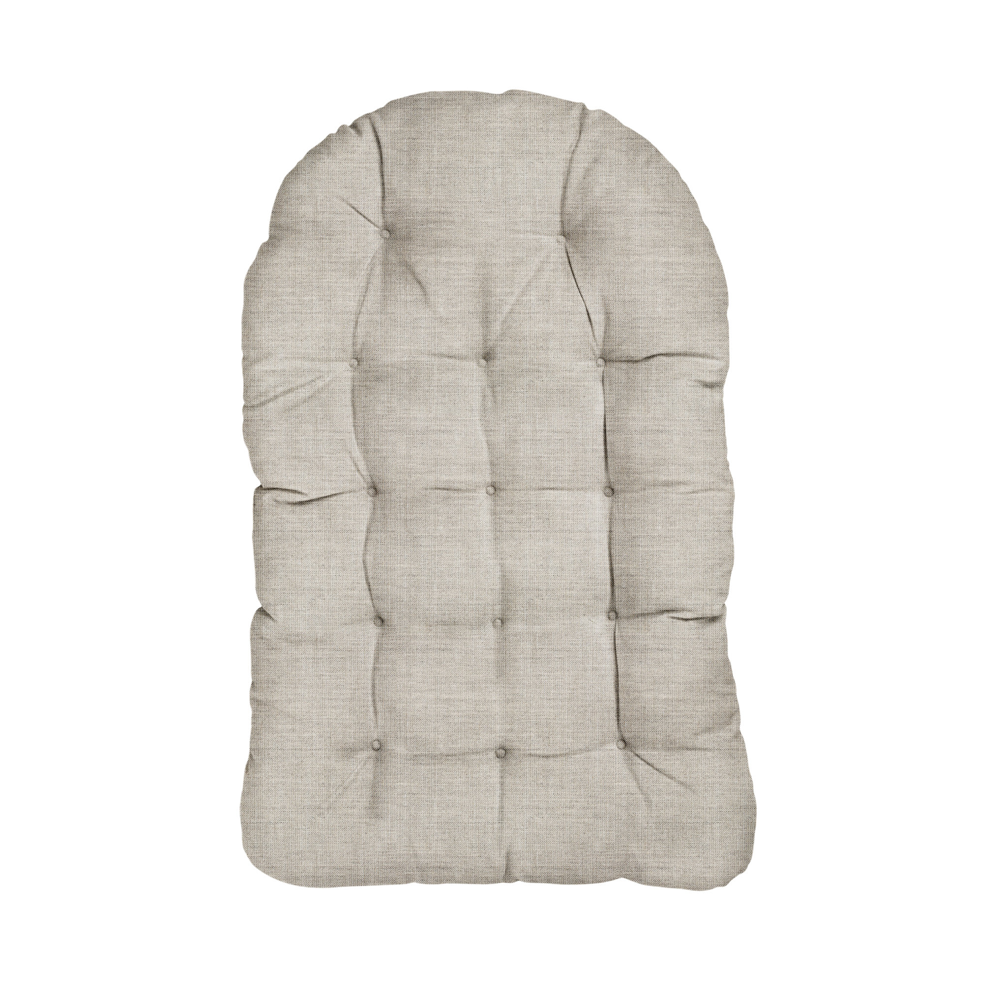 Outdoor Sunbrella Seat/Back Cushion for Egg Chair, Cast Silver