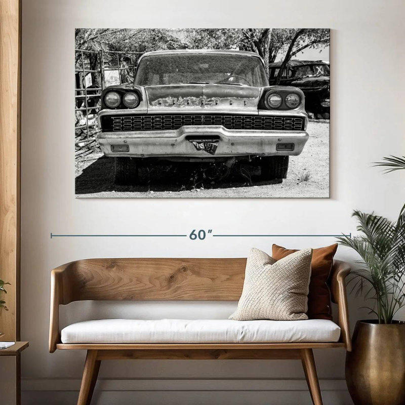 Mehar Black Arizona - Mercury Old Car, H 34 po x l 51 po