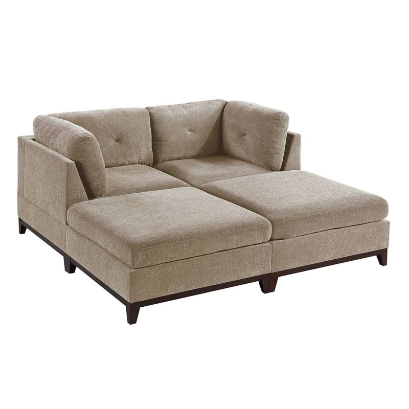 Danhiccy Upholstered 74'' Sofa, Ash Gray Chenille