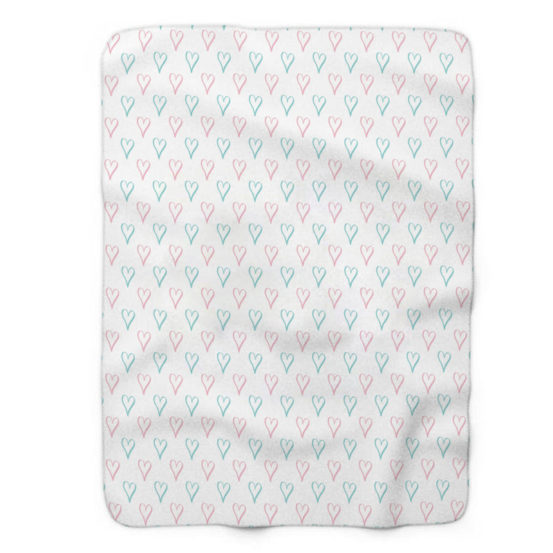 Couverture sherpa de qualité supérieure rose clair 1 pièce, Grand lit