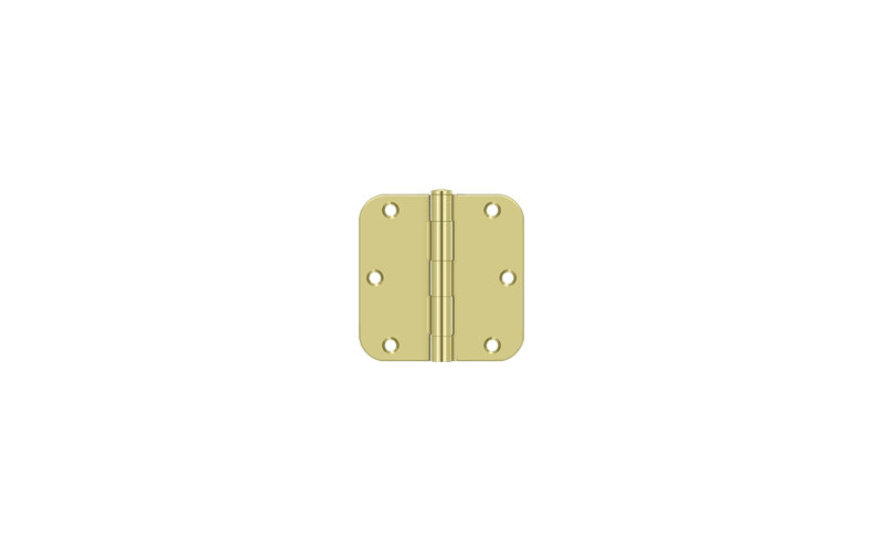 Steel Butt Bearing Hinge, Bright Brass