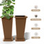 Ensemble de 2 grandes jardinières d'extérieur, pot de fleurs carré-1729395363-1729395368