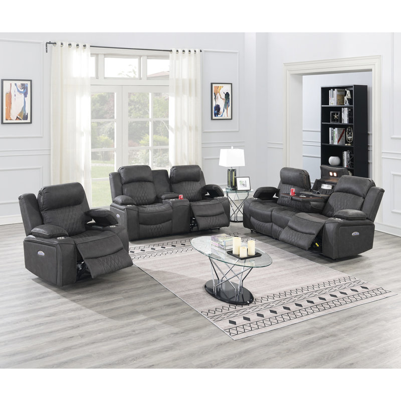 Mouvement électrique moderne avec gel gris anthracite et coussin de recharge sans fil
