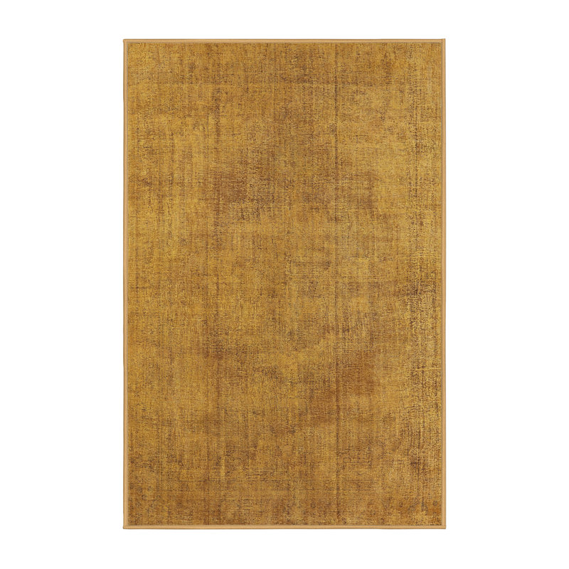 Tapis 100% Mid-Century moderne lavable à la machine 1861, Rectangle 7 pi x 10 pi