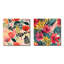 Motif de jungle, feuilles de palmier I - ensemble d'art mural en métal Jungle-1852185089