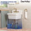 DeerValley 24"×19.7" Vitreous China Wall Mount Utility Sink Farm Style High Back Laundry Sink