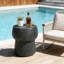 Tables de patio modernes, table d'appoint Mgo