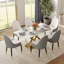 Ensemble de table de salle à manger moderne 7 pièces Zagan-959767345-959767344-975128225