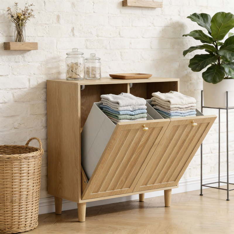 Bathroom Laundry Storage Cabinet