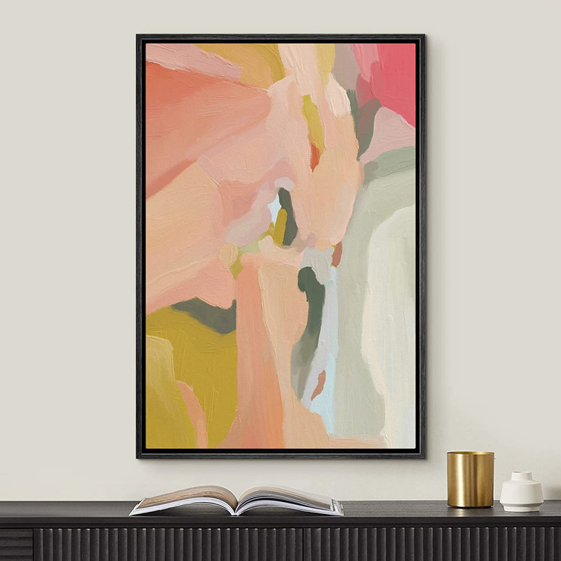 " Relax/Zen Colorful Nordic ", Black Framed, 36" H x 24" W x 1.5" D