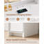 Table de coiffeuse avec miroir et lumières, table de coiffeuse blanche avec 3 lumières colorées, 7 tiroirs de rangement et grand miroir pour femmes, blanc-1033972115