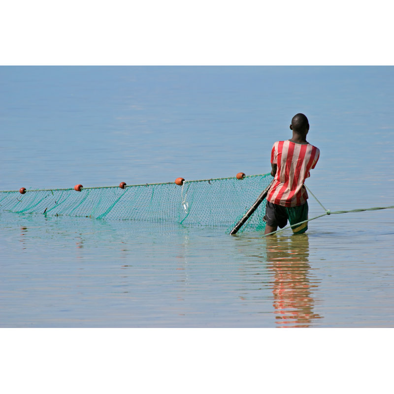 Mozambican Fisherman by EcoPic - Wrapped Canvas Print, 20cm H x 30cm W