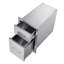 Tiroirs de rangement encastrés pour îlot de cuisine à 2 niveaux en acier l 13 po x H 20,5 po x P 21 po VEVOR