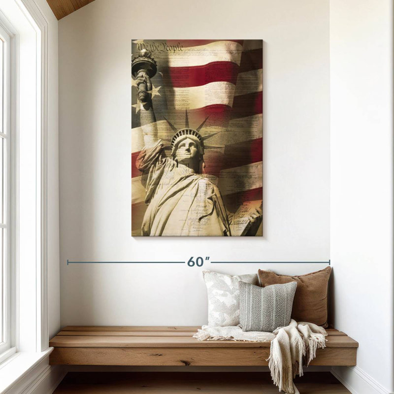 Statue de la liberté américaine, H 45 po x l 30 po