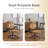 25.6 Inch Adjustable Armrest Dual Purpose Leg Swivel Office Chair With Spikes-749801919