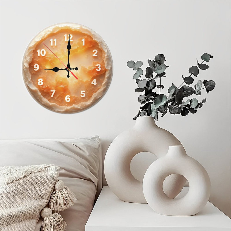 Horloge avec noyau lumineux et croûte