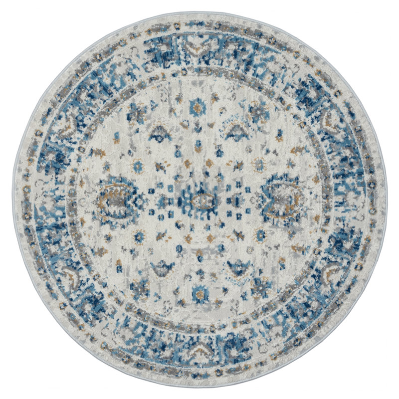 Helena beige Rug, Round 120cm