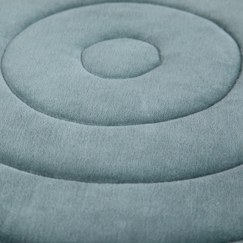 Vivienne - Pouf rond - Turquoise