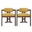 Ensemble de chaises de salle à manger rembourrées en bois durable pour espaces élégants