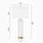 Brigitzer 28" Modern Ceramic Table Lamp with USB Charging Port and 3-Way Dimmable Lighting  for Bedroom, Living Room and Study