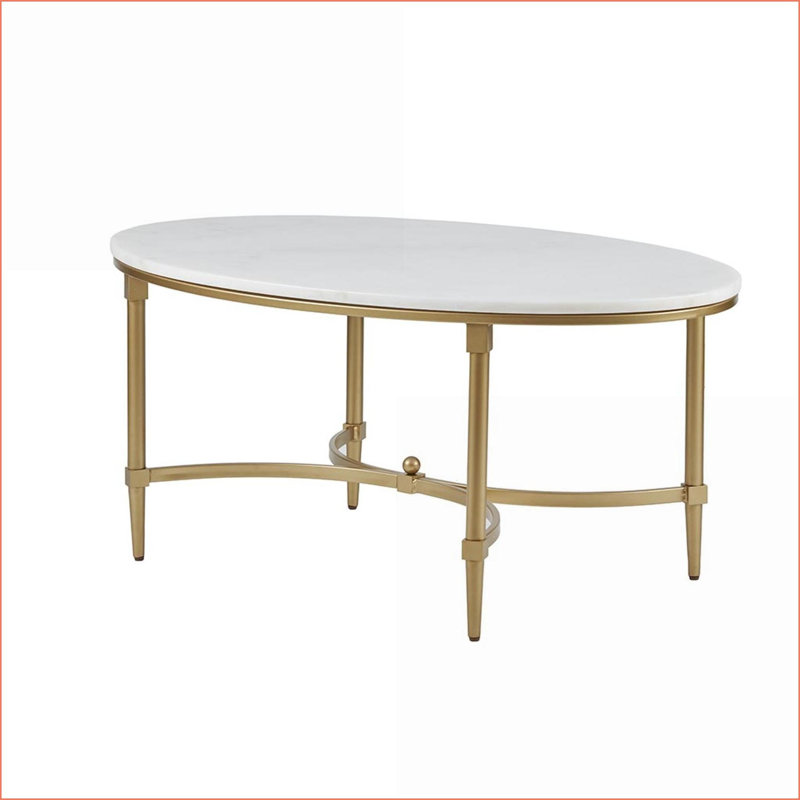 Table basse 54 po en bois brossé brossé - multifonctionnel pour le salon, grain naturel