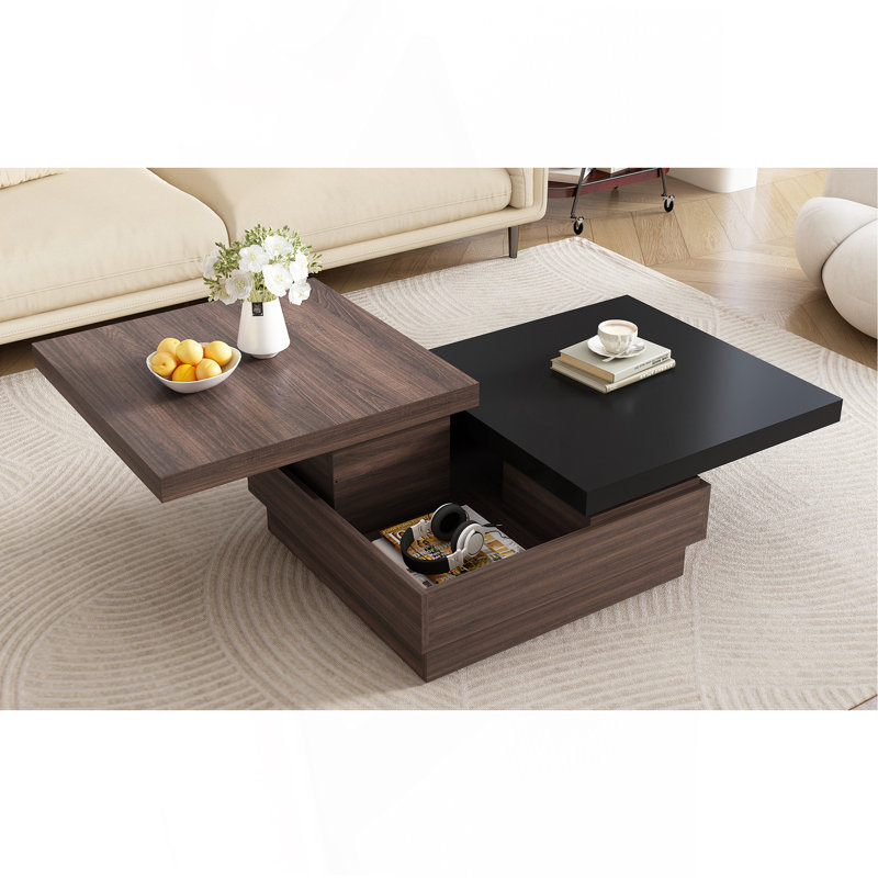 Table basse rotative, Noir