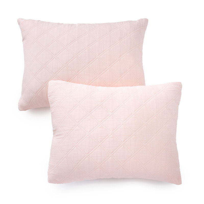 Taie décorative 100% coton Mariana, Rosé, Standard / simple