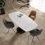 Leather Swivel Dining Chair-1229601355
