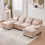 Canapé en U en forme de U de United We Win, canapé modulaire en chenille confortable de 110 po à 4 places pour le salon, canapé-lit modulaire avec méridienne double et mousse à mémoire de forme pour appartement-1086773732