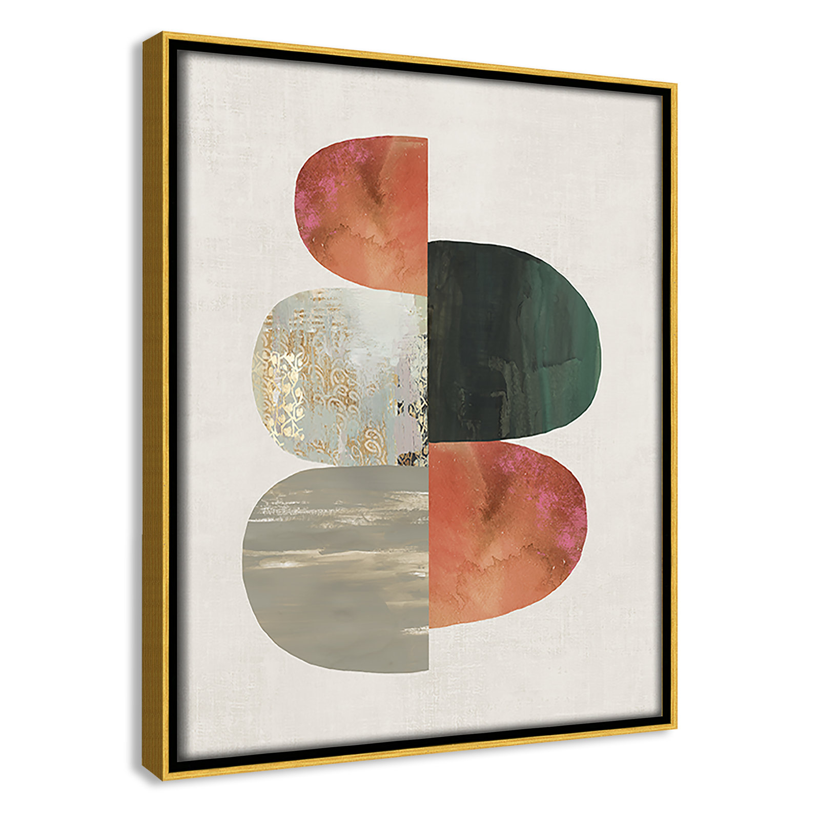 Evolving Energy II by Tom Reeves - Print, Framed Canvas, 11.5" H x 9.5" W, Gold