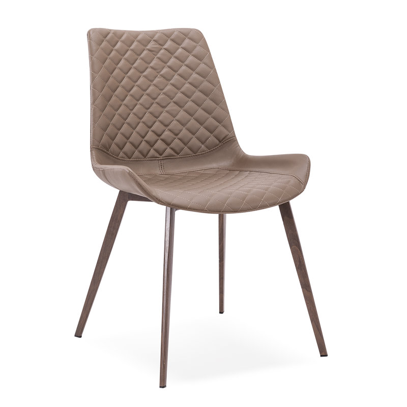 Albieri 18.5'' H Upholstered Side Chair, Taupe/Brown