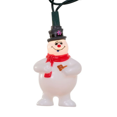 Ensemble d'éclairage intérieur / extérieur UL 10 lumières Frosty the Snowman Kurt Adler, 9 pi