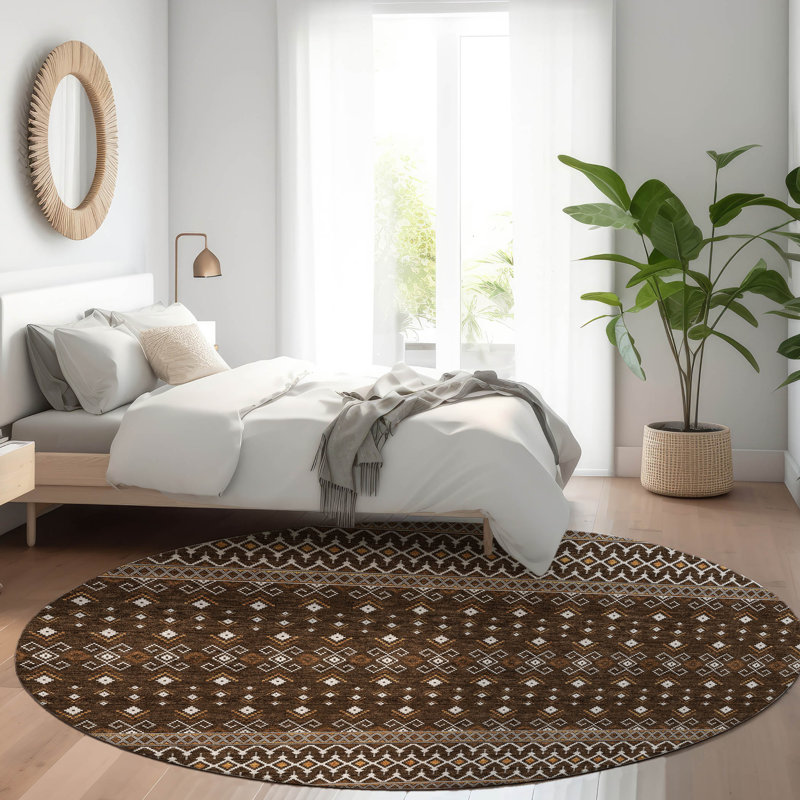 Tapis de porte Emblyn, Rond 8 pi