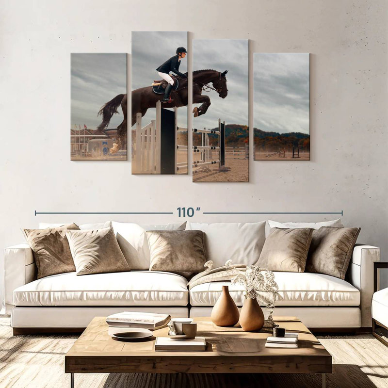 Sireci Equestrian Jumping, 54" H x 84" W