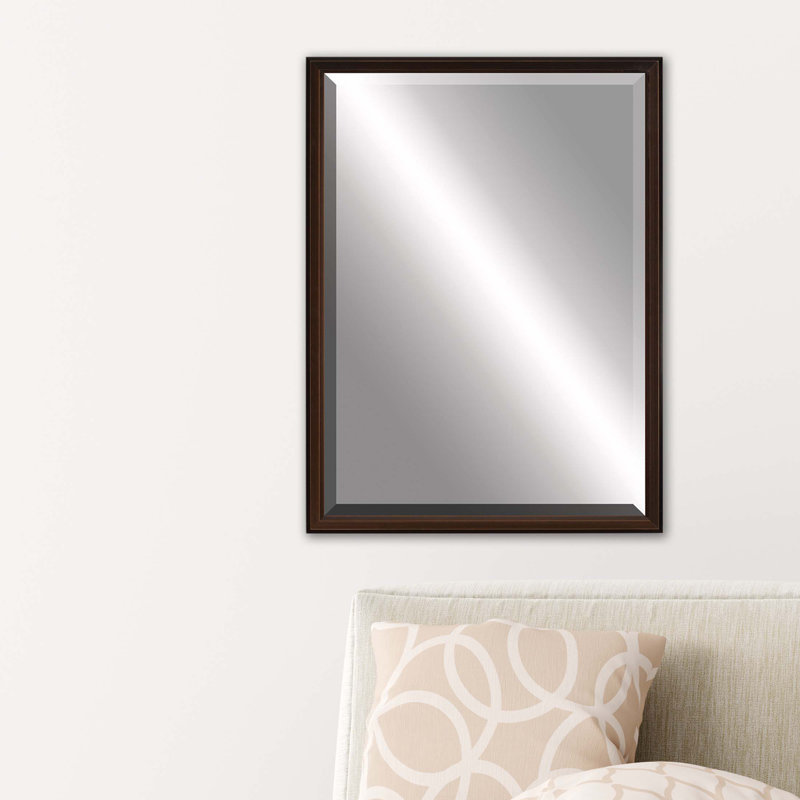 Miroir décoratif biseauté traditionnel Silkeborg, 39 po x 27 po