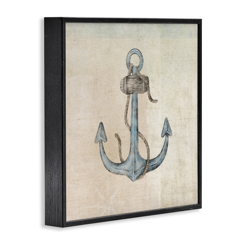 Art de giclée rustique maritime par JG Studios, H 12 po x l 12 po, Giclée encadrée noir minuit