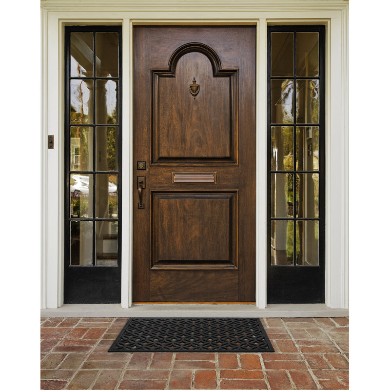 Brandessa Non-Slip Geometric Outdoor Doormat