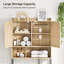 Rattan Over The Toilet Storage Cabinet With Adjustable Shelf