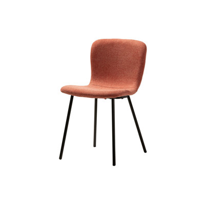 Polyester Blend Upholstered Metal Side Chair