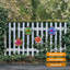 Décoration murale fleurs en métal - 4 pièces décorations murales suspendues 6,2 po