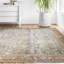 Pratt Oriental Area Rug in Ocean/Rust-1883383670