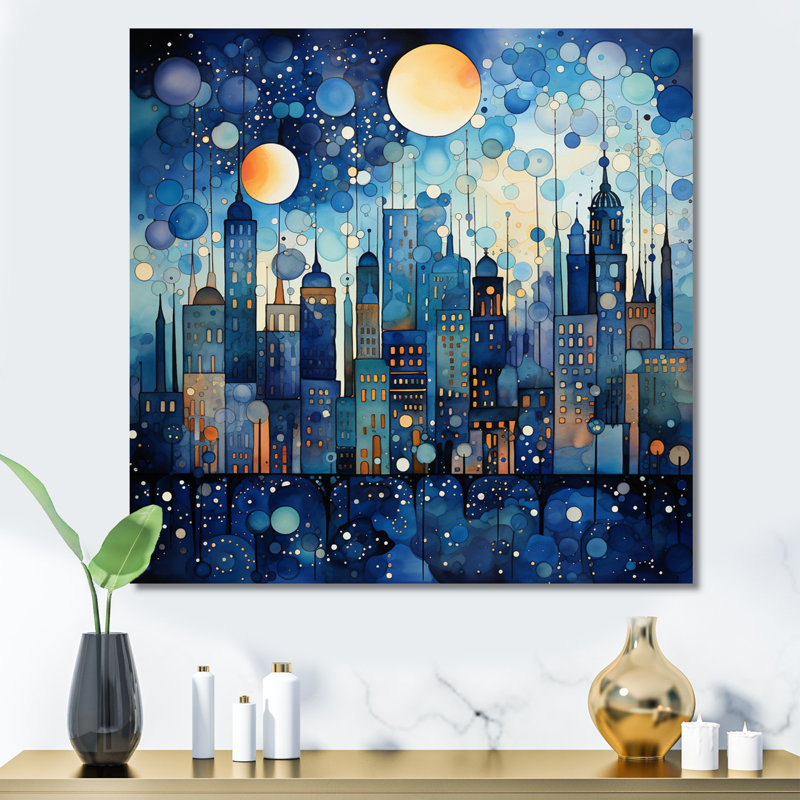 Urban Utopia III - Imprimé, H 16 po x l 16 po x P 1 po, Toile tendue