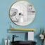Baum Nordic Round Bathroom Framed Mirror Wall Hanging-464130858-529887373