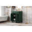 Meuble-lavabo de salle de bain avec lavabo en céramique, 2 portes à fermeture douce et tablette réglable-119972776