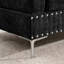 Canapé modulaire 3 places avec méridienne, repose-pieds avec rangement, pieds en métal et clous en cuivre, deux coussins blancs-1779454327-1779454324