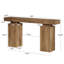 Console 63 pouces brun rustique-1890256965