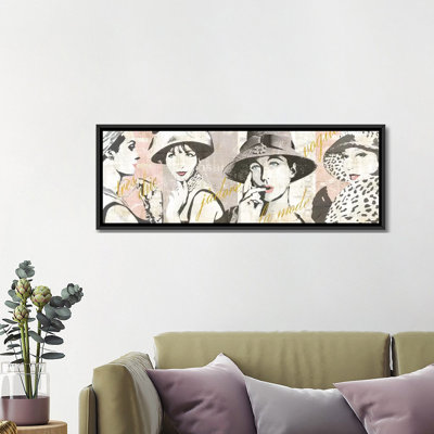 Fashion Week Paris Halftone V, impression sur toile tendue