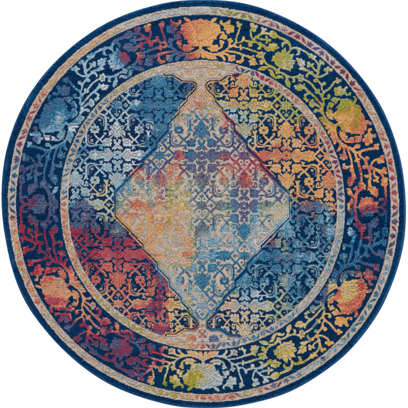 Slader Indoor Rug, Round 4'