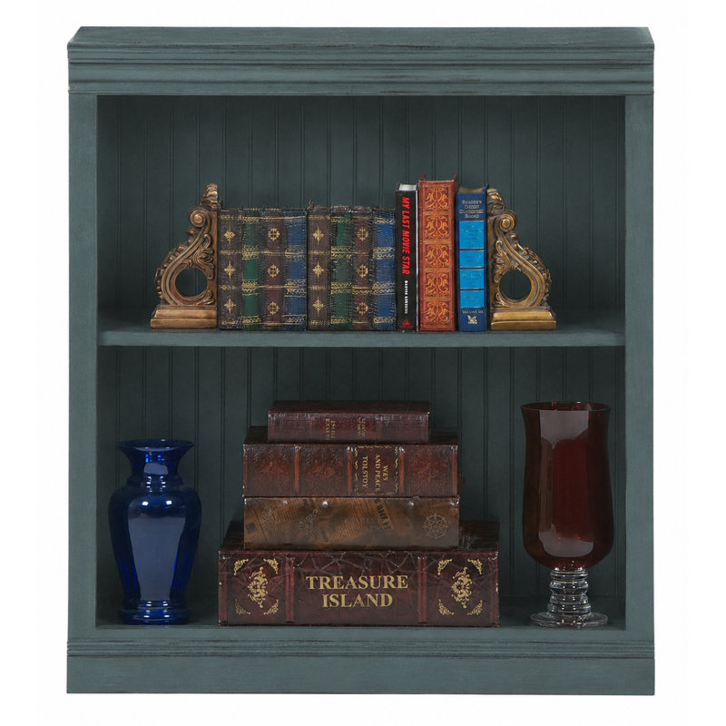Sherita Bookcase, European Dark Blue, (1 Shelf) 36” H x 32” W x 14.25” D
